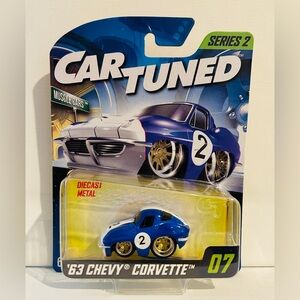 2024 MGA Car Tuned '63 Chevy Corvette Series 2 #07 Metal Diecast 1/64 Scale *NIB